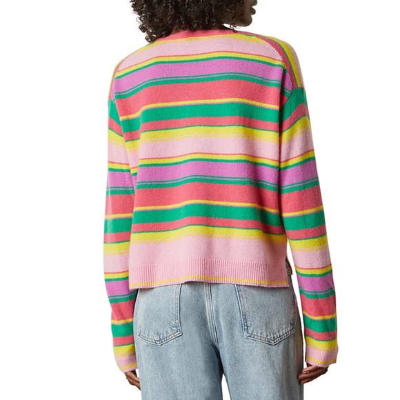 Velvet by Graham & Spencer Women Jane Long Sleeve Cardigan Multi Size XS - Picture 3 of 4